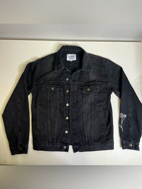 Hozier Lost in a Haze Black Denim Jacket Button-Up - Size Medium